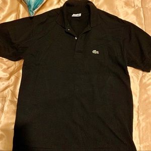 LACOSTE POLO SHIRT IN BLACK